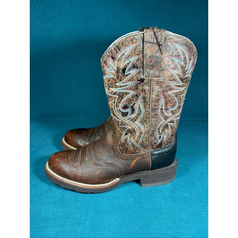 Ariat Men's Cowboy Boots Style 10009573 – Size 10 D – Distressed Brown Leather W